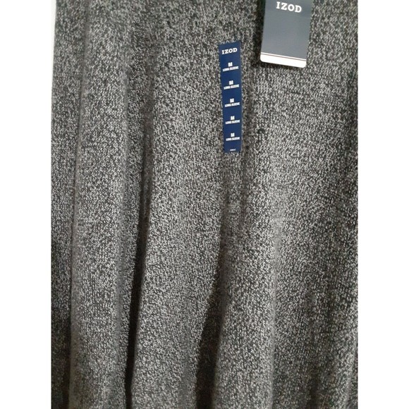 NWT Men's Izod Sweater Size Medium Carbon Heather - Picture 3 of 3